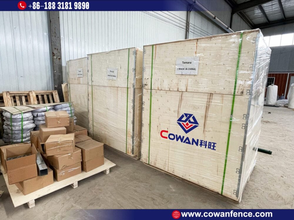 Cowan Fence-Chain Link Fence-Packing & Loading Container View